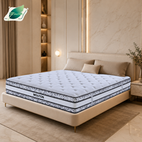 Luxuriöse Latex-Gel-Schaum-Matratze Gel-Memory-Foam Latex-Taschenfederkern Vakuumverpackt für Hotelprojekte King Queen Full Size
