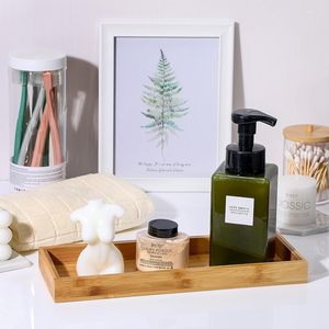 Bandeja Decorativa Multiusos de Bambú para Baño, Tocador, Comida/Café/Té/Snacks, Pañuelos, Decoración del Hogar - Product Image 3