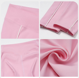 Leggings Deportivos RUIQUWIN para Mujer, Cintura Alta, Levanta Glúteos, para Gimnasio, Correr, Yoga, Secado Rápido, Transpirables, con Rayas Laterales, Nuevo Estilo - Product Image 4