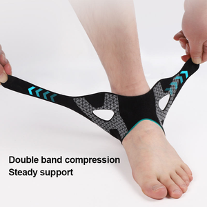 Maßgefertigte Offene Ferse Verstellbare Knöchelbandage Kompressionsstütze Atmungsaktiver Spandex Unisex Schutz Fußschmerzen - Product Image 4