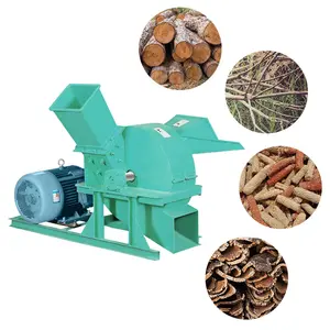 Máquina trituradora de residuos de madera para hacer aserrín, astilladora de madera, hoja de Rama, Diesel