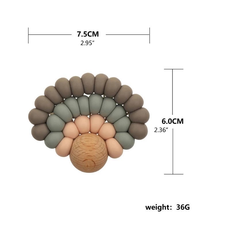 Детские Прорезыватели радужные/Силиконовые Детские Прорезыватели радужные/Детские Прорезыватели приглушенные цвета.
