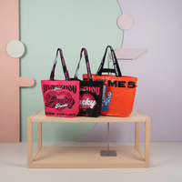 Ouye Sacs fourre-tout en polypropylène réutilisables Sac à provisions tissé pp imperméable écologique Sac laminé recyclable avec sangle