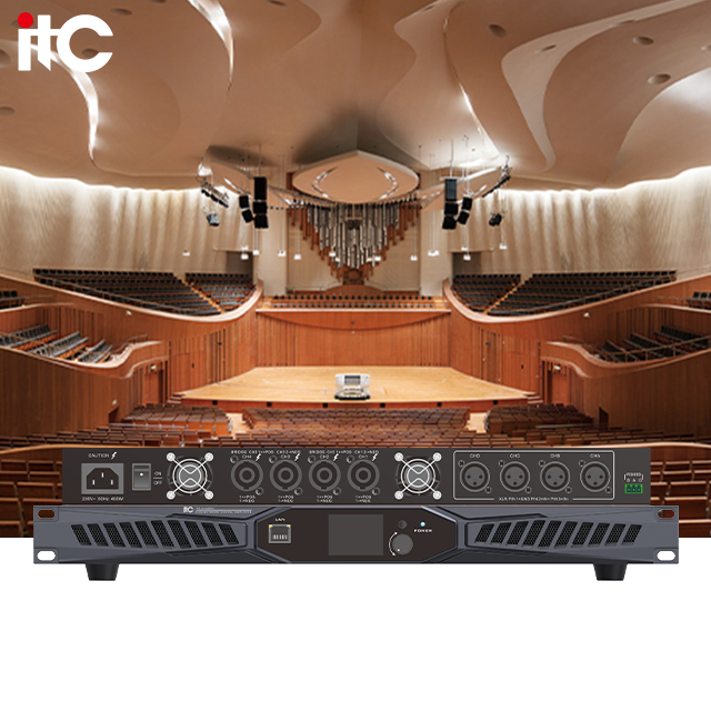 Professional 1200W Digital Power Amplifier DSP Pro Audio Metal Shell 4-Channel Output Low THD 0.05% 1-Year Warranty Durable