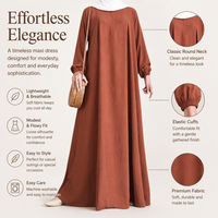 Abaya Hijab pour femmes musulmanes, style Dubaï, design personnalisé, vintage, modeste, avec fermeture éclair, respirante, grande taille, manches longues, décorée