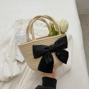 Nouveau Sac Fourre-tout Ouvert en Paille Rétro Polyvalent pour Femme, Sac à Main Tressé Décontracté pour Plage et Shopping, avec Bandoulière Chaîne et Motif Peau de Serpent - Product Image 1