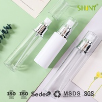Vente en gros de flacons transparents en PET vides de 20 à 100 ml, flacons de lotion pour soins de la peau, flacons de parfum avec pompe pulvérisateur