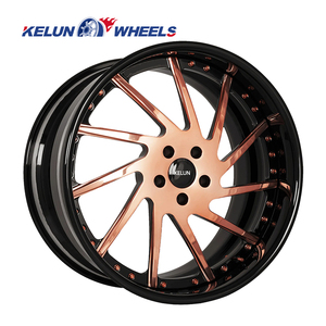 Forged KELUN <strong>WHEELS</strong> 2 PIECE STRUCTURE Chrome Lip Brush Face Concave Rims Forged <strong>Wheels</strong> - Product Image 3