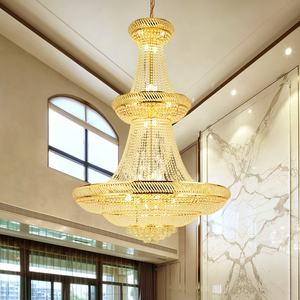 Grande e moderno Lampadario Di Cristallo Oro <span class=keywords><strong>Ingresso</strong></span> Della Luce di Soffitto Lampadario Decorazione <span class=keywords><strong>Per</strong></span> Alta Luce Luce di Soffitto Hotel Lobby - Product Image 4