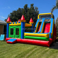 Château gonflable commercial en PVC, maison de saut, combo toboggan gonflable pour fêtes, maisons de rebond gonflables pour enfants et adultes avec souffleur