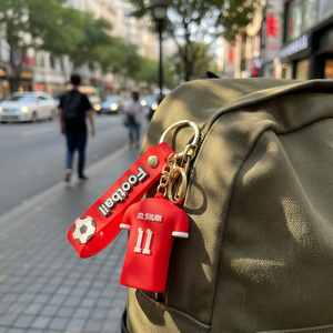 Llavero Personalizado con Figura <span class=keywords><strong>de</strong></span> Estrella del Fútbol, Colgante para Mochila, Llavero para Coche, Pequeño Regalo, Modelo YP312 - Product Image 3