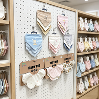 Bavoirs pour bébé en coton, doux, absorbants, avec boutons pression, imprimés de dessins animés