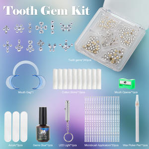 Kit de gemmes dentaires DIY |   Créez des bijoux dentaires de qualité salon à domicile, cristaux imperméables longue durée avec kit d'application premium - Product Image 2