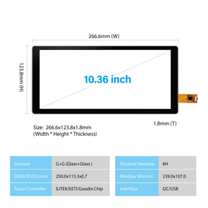 Originele <span class=keywords><strong>Touchscreen</strong></span> Fabriek 10.36 Inch Capacitief <span class=keywords><strong>Touchscreen</strong></span> Paneel 10.36 Inch Auto Pcap Glas <span class=keywords><strong>Touchscreen</strong></span> Voor Auto - Product Image 3