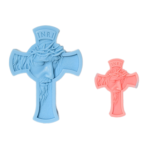 Xu hướng kích thước lớn chéo nến Silicone Khuôn thiết kế mới DIY phục sinh Jesus handmade nhựa khuôn bánh công cụ - Product Image 1
