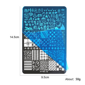 Nouvelle série de <span class=keywords><strong>Noël</strong></span> 2025 : Plaques de stamping pour nail art en acier inoxydable écologique – Motifs rennes et sapins pour transfert d'images - Product Image 4