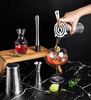 Ensemble de shaker à cocktails Boston de luxe et durable en acier inoxydable brillant de 6 pièces, capacité de 600/800 ml, vente en gros par Creation Factory