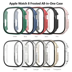 Vidrio + cubierta para <span class=keywords><strong>Apple</strong></span> <span class=keywords><strong>Watch</strong></span> <span class=keywords><strong>Ultra</strong></span> Case 49mm parachoques templado Protector <span class=keywords><strong>de</strong></span> pantalla pulsera para iWatch Band Accesorios - Product Image 2