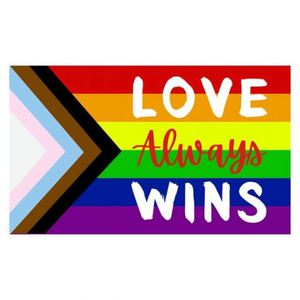 Bandera LGBT de Orgullo Gay, Lésbico, Bisexual y Transgénero de Poliéster Impermeable de Alta Calidad de 3x5 pies, Impresión Digital, para Colgar - Product Image 1