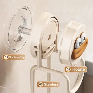 1/2pcs Suction Cups Wash Basin Holder Hook Vacuum Washbasin Storage Rack Kitchen Bathroom Wall Basin Storage Shelf Accessories - Product Image 3