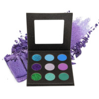 Cosmétiques en gros Palette de fards à paupières diamant 9 couleurs Fard à paupières doré beauté Palette de fards à paupières scintillants brillants Maquillage