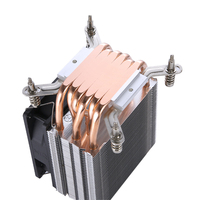 QiuzAim PC 2 Tubes en cuivre 90mm silencieux refroidisseur de processeur montage à vis LGA 1700 115x1200 plaque arrière Intel 1366 775 90mm ventilateur silencieux RGB Air