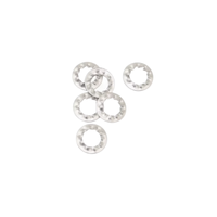 Acier inoxydable 304/316 A2-70 A4-80 DIN6798 Type-J Joint métallique à roulement à dents en étoile Dents internes Rondelles de blocage à ressort dentelé
