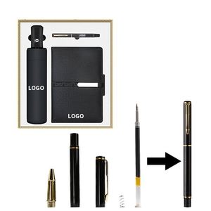 Coffret d'entreprise personnalisé en gros, bloc-notes et stylo à bille de couleur rouge, ensemble cadeau d'affaires avec logo - Product Image 3
