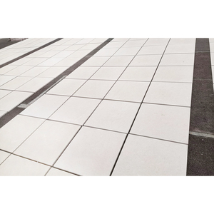 UnionStone Honed White Square Limestone Tiles Modern Villa Exterior Pavers Durable Surface Finishing - Product Image 1