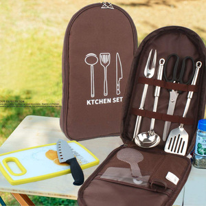 Portable Outdoor Kitchen Utensil Storage Bag Nylon Tableware Set For Camping Picnic Travel - Product Image 2