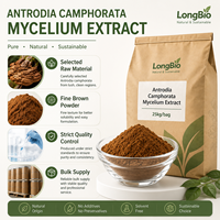 LongBio Extrait de Mycélium d'Antrodia Cinnamomea en Poudre Polysaccharides 9% Triterpènes 4% Taiwanofungus Camphoratus Fournisseur en Gros