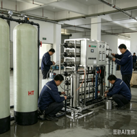 Purificateur d'eau par osmose inverse industriel et machine à eau pure à membrane RO de Hengtai