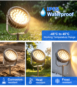 Lámpara <span class=keywords><strong>de</strong></span> Jardín LED Moderna Personalizada para Decoración <span class=keywords><strong>Exterior</strong></span>, Anillo <span class=keywords><strong>de</strong></span> Luz para Árbol, AC220v DC24V IP65 Impermeable <span class=keywords><strong>de</strong></span> Aluminio - Product Image 2