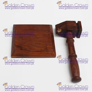 ค้อนไม้กระถินไม้สักสำหรับสมาคมฟรีเมสัน แบบมีกรงเล็บ พร้อมตัวกันเสียง รับผลิตตามแบบ OEM ผู้ผลิตโดยตรง - Product Image 6