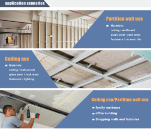 Accessori per Cartongesso ad Alta Resistenza, Profili Metallici a C per Pareti, Controsoffitti, Telai in <span class=keywords><strong>Acciaio</strong></span> Leggero per Soffitti - Product Image 4
