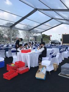 Vendeur d'usine en Chine, tente à portée libre d'<span class=keywords><strong>occasion</strong></span>, cadre en alliage d'aluminium, revêtement en PVC double couche pour les salons professionnels et les expositions - Product Image 4