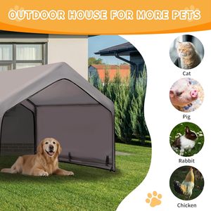 Dog Shade Shelter Outdoor <b>Tent</b> for Large Medium Dogs Outside Doghouse Sun Rain <b>Canopy</b> Dog House with Waterproof Roof Ground Nail - Product Image 4