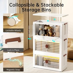 Eco-Friendly PP Injection Molded Rectangle Folding Wardrobe Storage Container >35L Capacity Modern-Style Multi-Use Heavy-Duty - Product Image 2