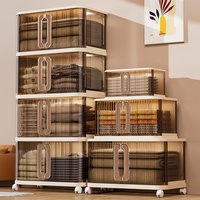 Boîte de rangement en plastique pliable pour articles ménagers 1/2/3/4/5 niveaux pour le stockage des draps de lit, adaptée à un usage familial