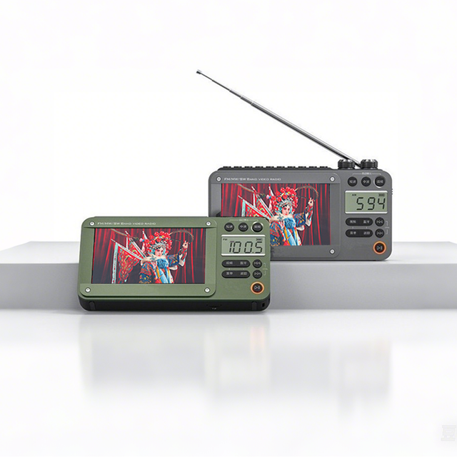 AM FM SW Movie Video Radio Rechargeable Bluetooth MP4 Music & E-books Player Multifunctional Plastic Radio