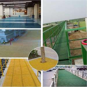 Mini maille moulée 1220*3660mm plancher en fibre de verre plastique renforcé FRP grille passerelle/Bunnings prix - Product Image 2