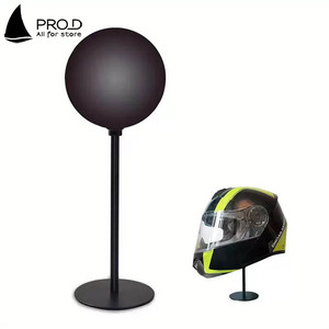 Soporte para sombrero de montaje en pared Soporte para casco giratorio negro de acero inoxidable - Product Image 3