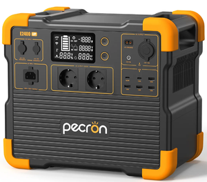 PECRON E2400LFP 2400W 2048WH เครื่องสำรองไฟแบบพกพาพร้อมแผงโซลาร์เซลล์ Pure Sine Wave MPPT และแบตเตอรี่เสริม - Product Image 1