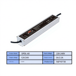 Controlador LED regulable a prueba de agua IP67 de aluminio TRIAC 0-10V <span class=keywords><strong>Dali</strong></span> Two One, 12V-24V 60W-400W, salida única, para tira de luz exterior, 3 años de garantía - Product Image 2