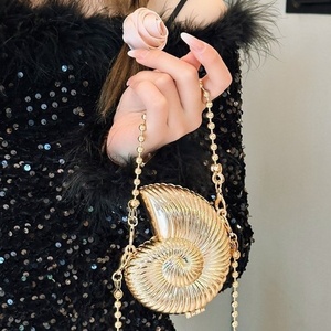 2025 mới xuyên biên giới Mini Hợp kim kẽm Túi ốc xà cừ không thấm nước một vai chéo cơ thể thời trang trang điểm son môi túi nhỏ - Product Image 3