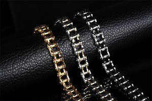 <span class=keywords><strong>Bracelet</strong></span> à chaîne en acier inoxydable pour hommes, bijoux pour <span class=keywords><strong>moto</strong></span>, idée cadeau, vente en gros - Product Image 3