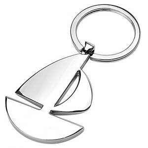 Portachiavi in Metallo Personalizzato Stile Barca a Vela, Portachiavi in Lega alla Moda con Logo Personalizzato al Laser, Portachiavi in Metallo Personalizzabili per Chiavi - Product Image 1