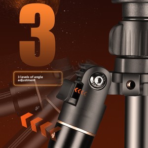 Hợp kim nhôm máy ảnh Tripod q518 điện thoại di động SLR du lịch xách tay khung chuyên nghiệp Tripod đầu có thể tháo rời <span class=keywords><strong>monopod</strong></span> - Product Image 4