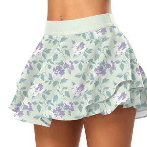 定制马球衫网球裙运动裙夏季女式运动网球裙套装 - Product Image 5