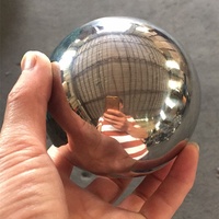 Sphère creuse en acier inoxydable et métal de taille assortie pour boules de décoration